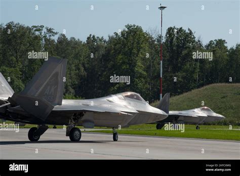 U S Air Force F Raptors Assigned To The Th Expeditionary Fighter