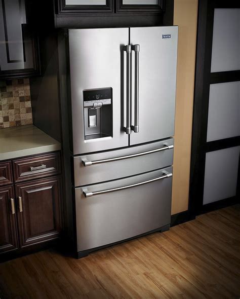 Best Buy Maytag 262 Cu Ft 4 Door French Door Refrigerator Stainless Steel Mfx2876drm