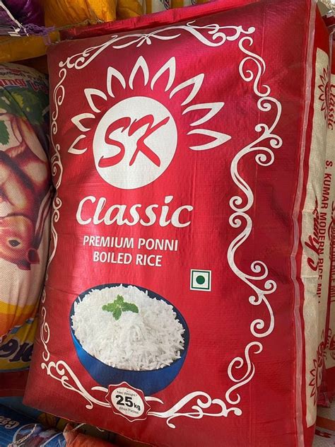 Sk Premium Ponni Boiled Rice Packaging Type Pp Bag Packaging Size