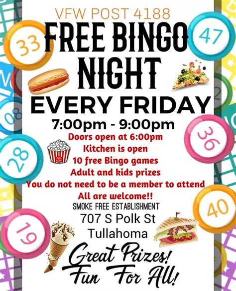 Free Bingo Night - Tims Ford Lake Area Event