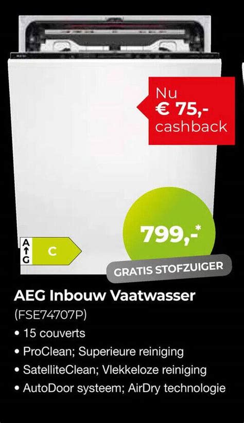 AEG Inbouw Vaatwasser FSE74707P Aanbieding Bij EP Beerepoot