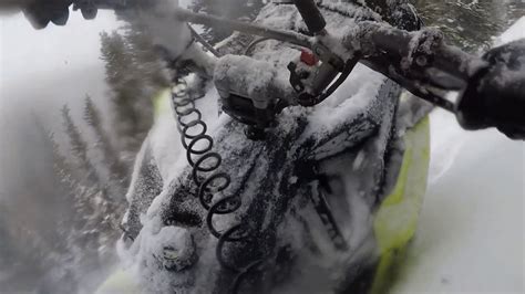 Snowmobiling Second Creek Wolverine Tumbler Ridge B C Creek Bashing