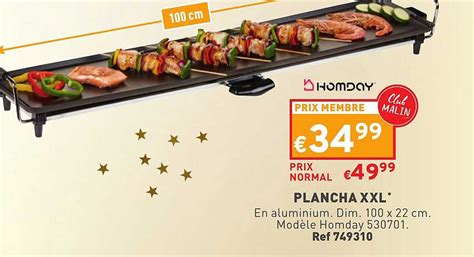 Promo Homday Plancha Xxl Chez Trafic Icatalogue Fr