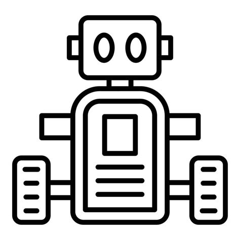 Mobile Robot Icon Style 12875025 Vector Art At Vecteezy