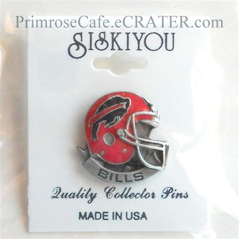 Buffalo Bills Helmet Siskiyou Pewter Tie Tac Hat Lapel Pin