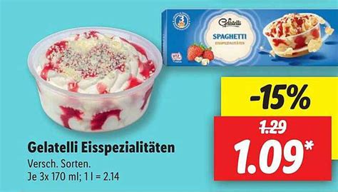 Gelatelli Eisspeziaalit Ten Angebot Bei Lidl Prospekte De