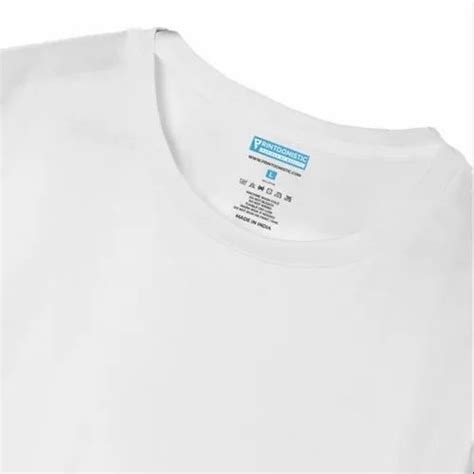 Cotton Plain White Men Round Neck T Shirt At Rs 245 In Hyderabad Id