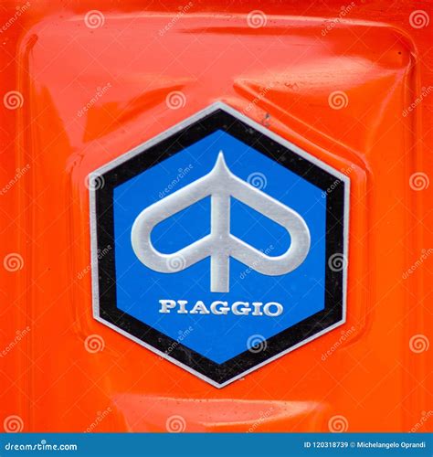 Logo Piaggio Of Vespa Editorial Stock Image Image Of Retro 120318739