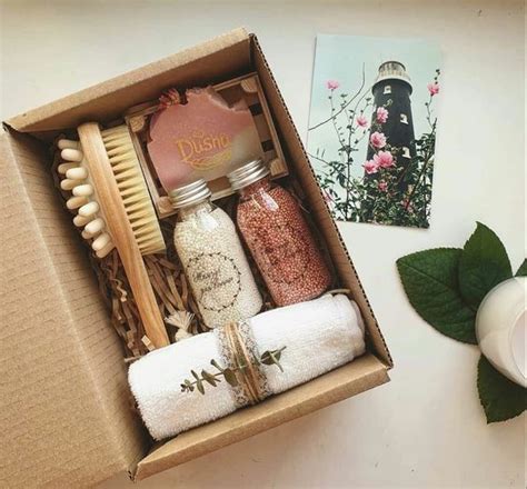 An Open Box Containing Personal Care Items On A Table