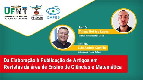 Palestra 3 Da Elaboração à Publicação de Artigos em Revistas da área