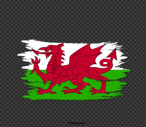 Hd Png Wales Flag With Brush Transparent Image Pxpng