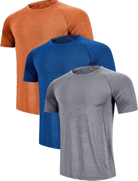 Zity Mens Quick Dry T Shirt Athletic Moisture Wicking Dry Fit Running