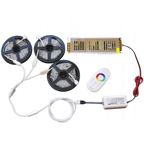 ZESTAW 15m Taśma LED 5050 RGB Biały P DOTYKOWY LED Power pl