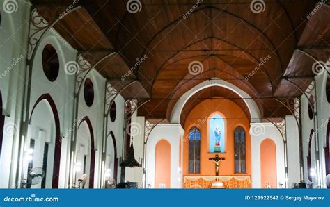 Interior View To Basilica of the Immaculate Conception at Ouidah, Benin Editorial Photography ...