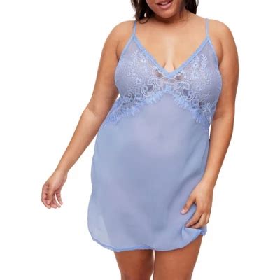 Adore Me Women S Raquel Slip Lingerie 1x Hydrangea Blue Target