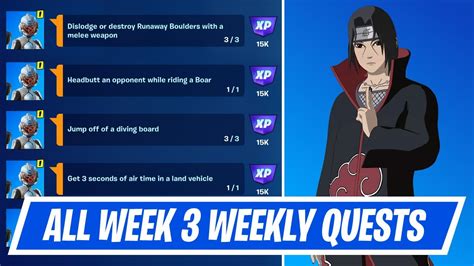 Fortnite Week 3 Quests Guide How To Complete Week 3 Weekly Challenges In Chapter 3 Season 3