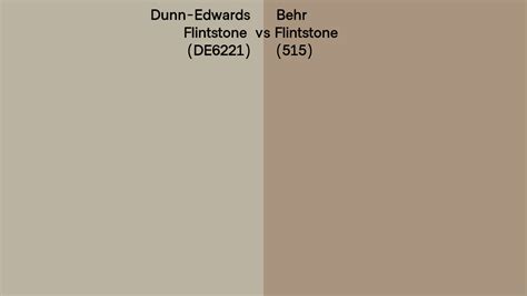 Dunn Edwards Flintstone De6221 Vs Behr Flintstone 515 Side By Side