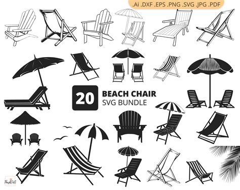 Beach Chair Svg Beach Chair Bundle Svg Beach Chair Etsy 日本