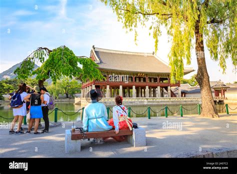 Gyeongbokgung Palace on Jun 19, 2017 in Seoul, South Korea, summer season Stock Photo - Alamy