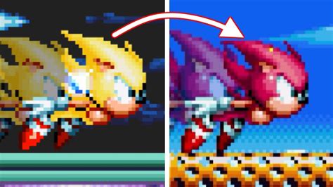 Red Super Sonic In Sonic Mania Sonic Mania Plus Mods Gameplay YouTube