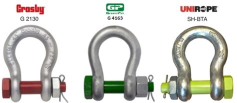 Screw Pin And Bolt Type Anchor Shackles Unirope Ltd