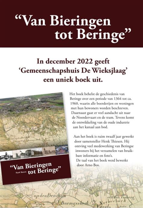 Van Bieringen tot Beringe boek KBO Kiehk éns Bej Ôs Beringe