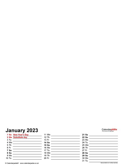 Microsoft Word 2023 Calendar - Time and Date Calendar 2023 Canada