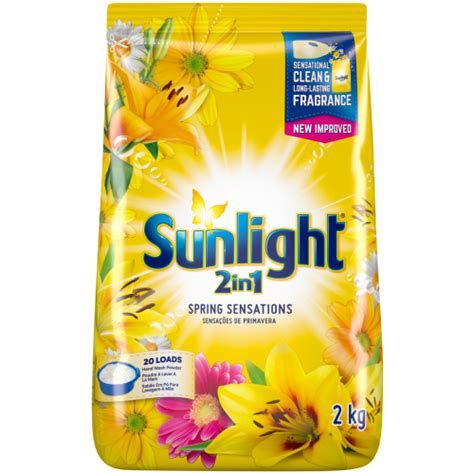 Sunlight 2in1 Hand Washing Powder Detergent Spring Sensations 2kg Clicks