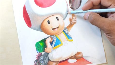 Como Dibujar A Toad Homgo De Super Mario Bros Paso A Paso Youtube