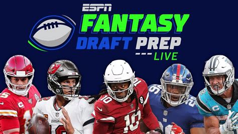 The Espn Fantasy Football Draft Fantasy Draft Prep Live Youtube