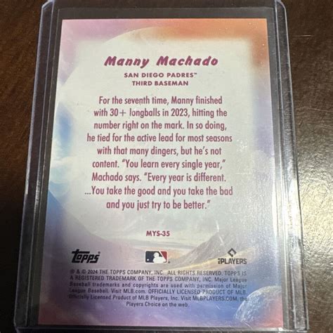 2024 Topps Update Series Mystical MYS 35 Manny Machado EBay