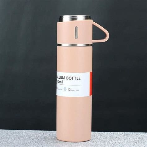 Gourde Bidon Pink Ml Bouteille Thermos Double Couche En Acier