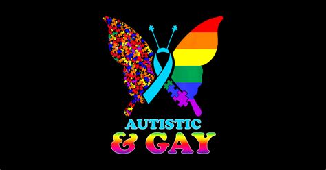 Autistic Gay Autism Awareness Lgbt Pride Autistic Gay Autism Awareness Lgbt Prid Sticker
