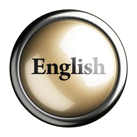 English Word On Isolated Button 6307810 Stock Photo At Vecteezy