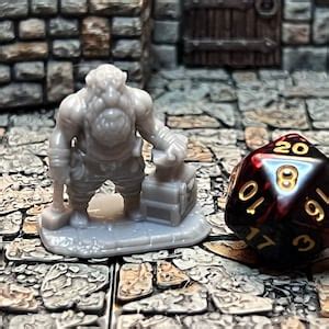 Dwarven Blacksmith Miniature Dnd Pathfinder RPG Resin Etsy