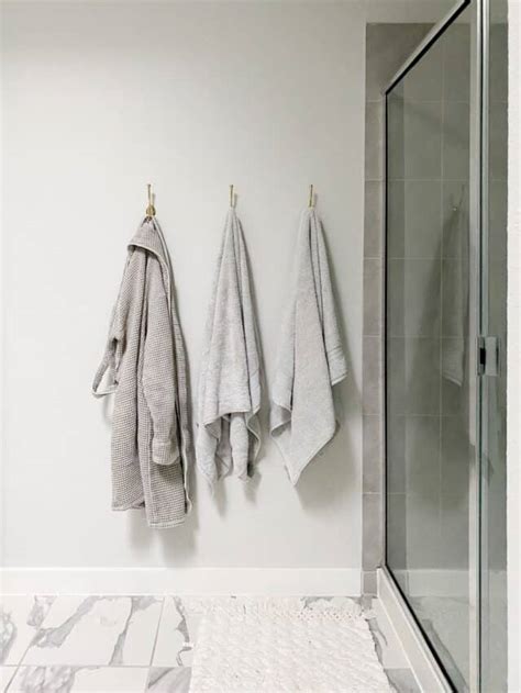 How to Hang Bathroom Towel Hooks – Love & Renovations