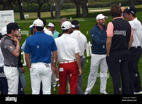 El Golfista Sergio Garcia Durante La Presentacin Del Open De Espaa De