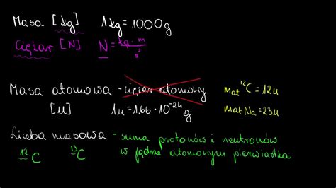 Liczba Masowa I Masa Atomowa Youtube