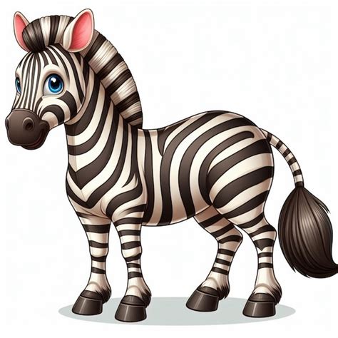 Premium Vector | Cute zebra vector cartoon illustration