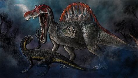 Spinosaurus Vs Indominus Rex Dinosaur Battle Poster By Beaniedraws