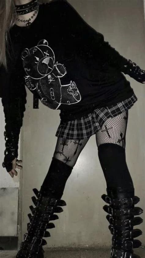 Cute Goth Clothes Punk Style Outfits Stylish Outfits Edgy Outfits