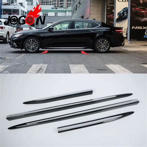 Aliexpress Buy 4pcs Black ABS Chrome Car Side Door Body Molding