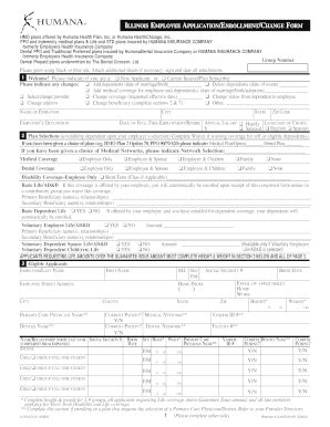 Fillable Online Humana Group Information Form Benefit Source Inc Fax