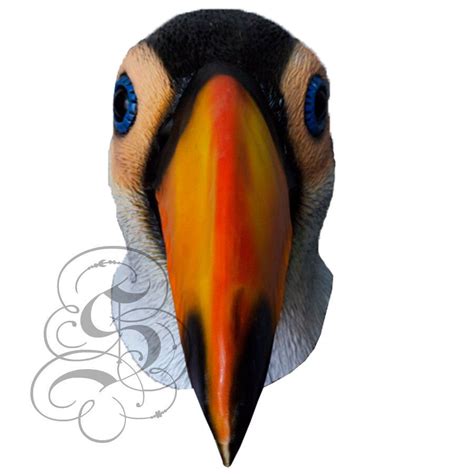 Latex Full Head Animal Bird Toucan Popular Fancy Dress Up Carnival