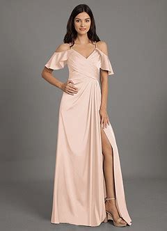 Azazie Dakota Blushing Pink Bridesmaid Dresses Azazie AU