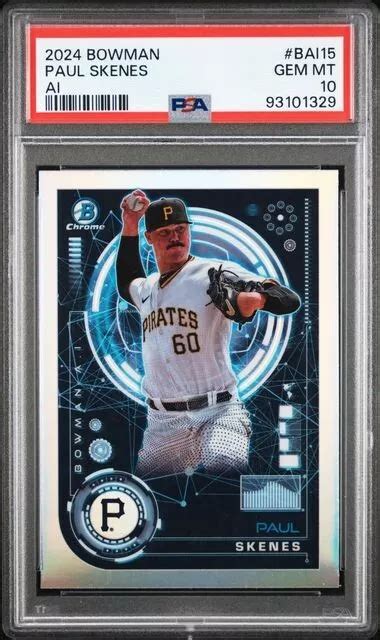 Paul Skenes Bowman Chrom Ai Refraktor Psa Pirates Rc All Star