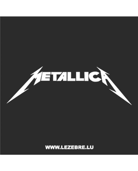 Sticker Autocollant Metallica Logo