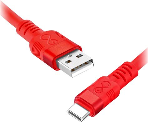 Orno USB-A - USB-C 2 m Czerwony - Kabel USB - Morele.net