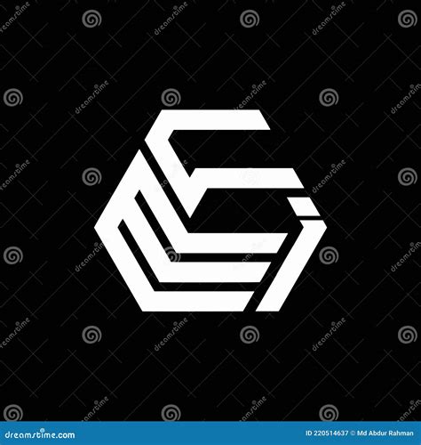 Eci Letter Logo Design On Black Background Eci Creative Initials