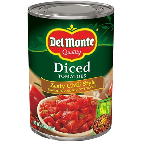 Amazon Del Monte Diced Tomatoes Zesty Chili Style Ounce